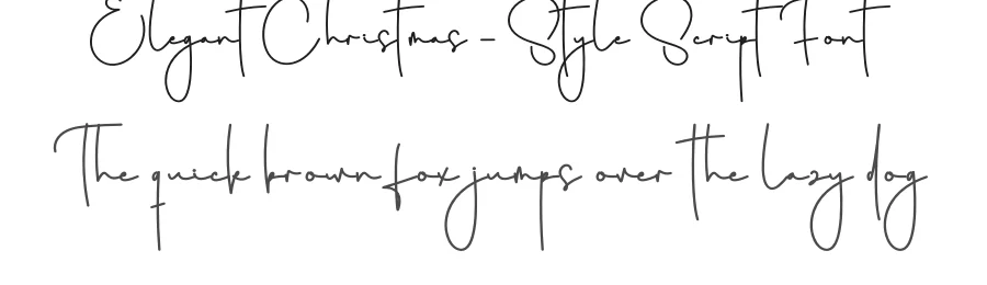 Elegant Christmas – Style Script Font by creativeletter — Script Handwritten Font