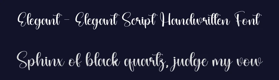 Elegant – Elegant Script Handwritten Font by andikastudio — Script Handwritten Font — thumbnail 2