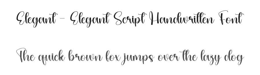 Elegant – Elegant Script Handwritten Font by andikastudio — Script Handwritten Font