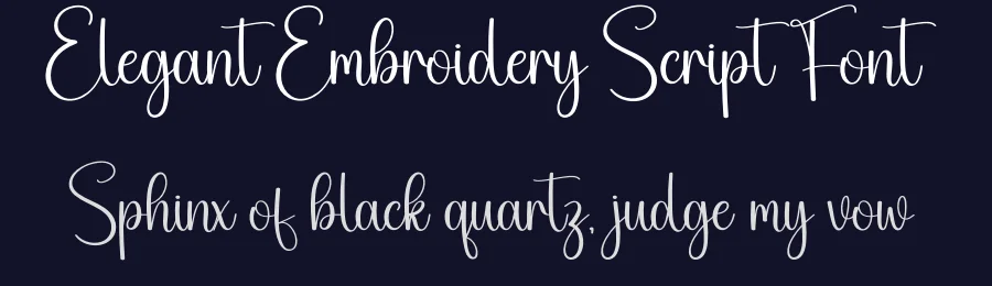 Elegant Embroidery Script Font by creativeletter — Script Handwritten Font — thumbnail 2