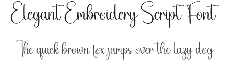 Elegant Embroidery Script Font by creativeletter — Script Handwritten Font