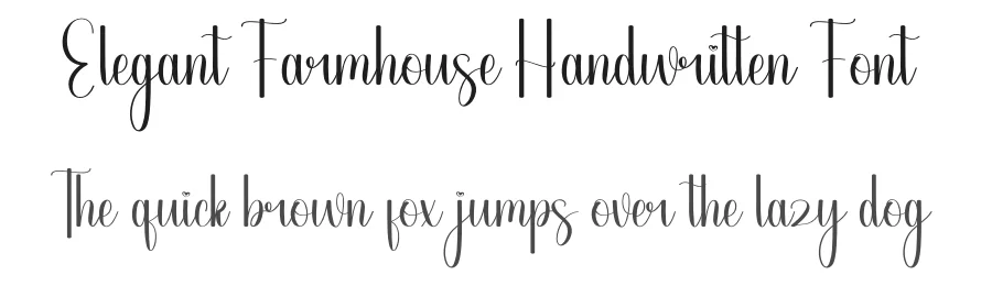 Elegant Farmhouse Handwritten Font by andikastudio — Script Handwritten Font
