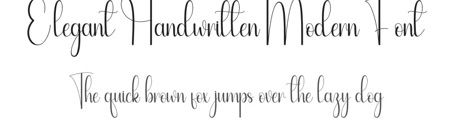 Elegant Handwritten Modern Font by andikastudio — Script Handwritten Font