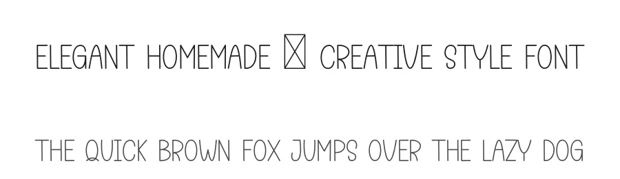 Elegant Homemade – Creative Style Font by freshtypeink — Display Font