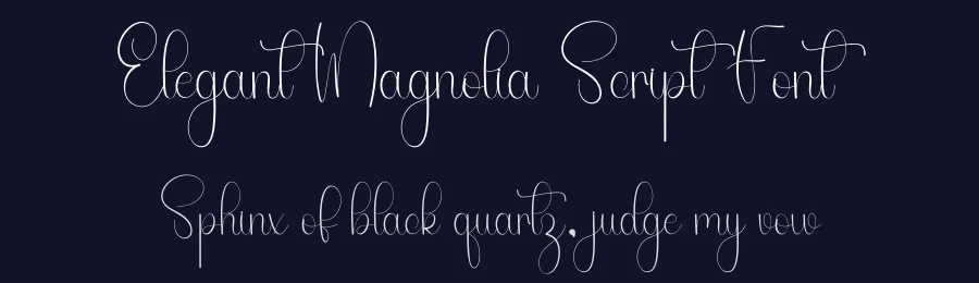 Elegant Magnolia Script Font by freshtypeink — Script Handwritten Font — thumbnail 2