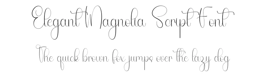 Elegant Magnolia Script Font by freshtypeink — Script Handwritten Font
