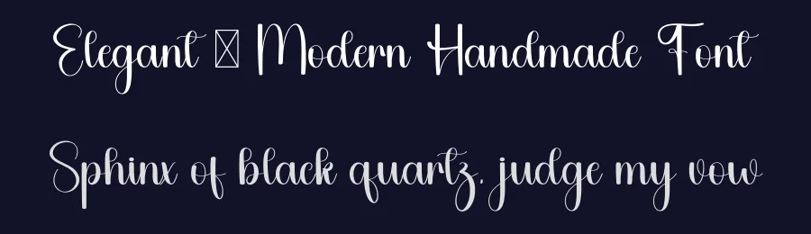 Elegant – Modern Handmade Font by freshtypeink — Script Handwritten Font — thumbnail 2