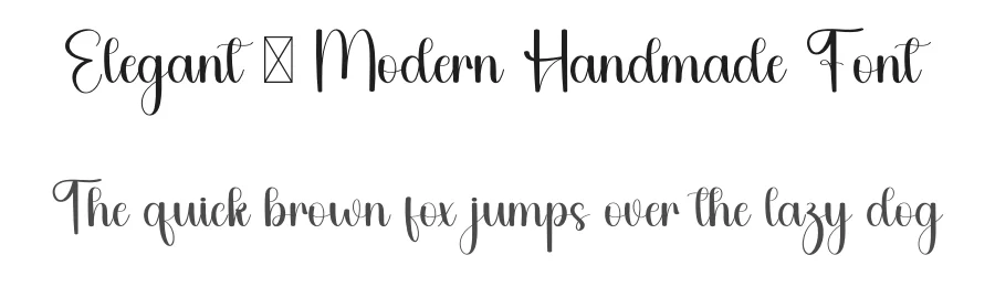 Elegant – Modern Handmade Font by freshtypeink — Script Handwritten Font