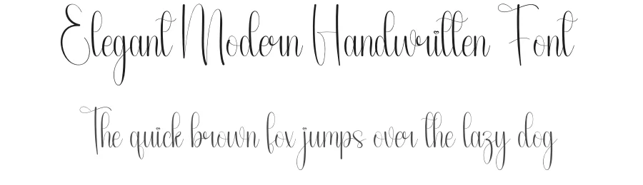 Elegant Modern Handwritten Font by andikastudio — Script Handwritten Font