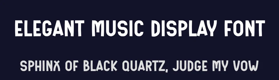 Elegant Music Display Font by freshtypeink — Display Font — thumbnail 2