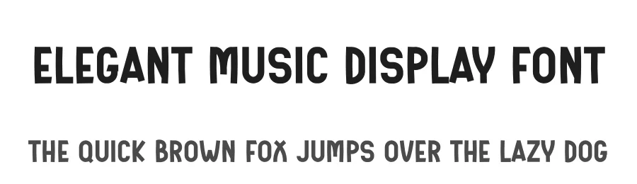 Elegant Music Display Font by freshtypeink — Display Font