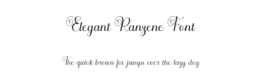 Elegant Ranzene Font by rvandtype — Script Handwritten Font