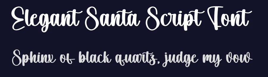 Elegant Santa Script Font by creativeletter — Script Handwritten Font — thumbnail 2