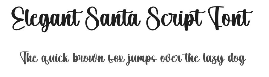 Elegant Santa Script Font by creativeletter — Script Handwritten Font