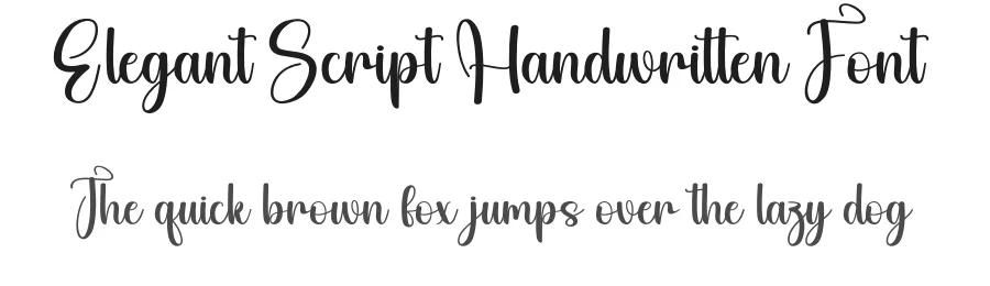 Elegant Script Handwritten Font by andikastudio β Script Handwritten Font