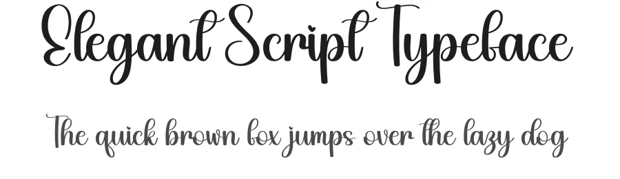 Elegant Script Typeface by andikastudio — Script Handwritten Font
