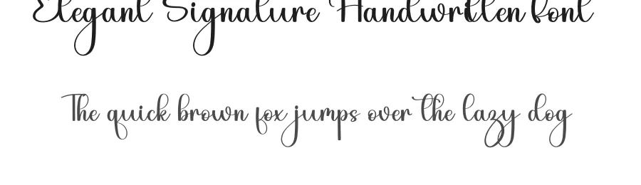 Elegant Signature Handwritten Font by inermediaSTUDIO — Script Handwritten Font