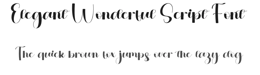 Elegant Wonderful Script Font by freshtypeink — Script Handwritten Font