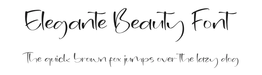 Elegante Beauty Font by letterfabric — Script Handwritten Font