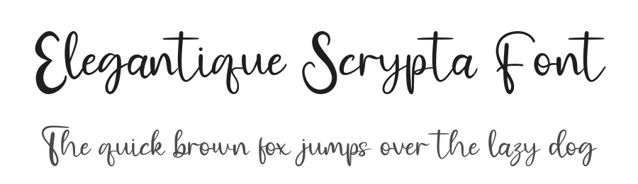 Elegantique Scrypta Font by Creatifontstudios — Script Handwritten Font