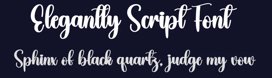 Elegantly Script Font by creativeletter — Script Handwritten Font — thumbnail 2