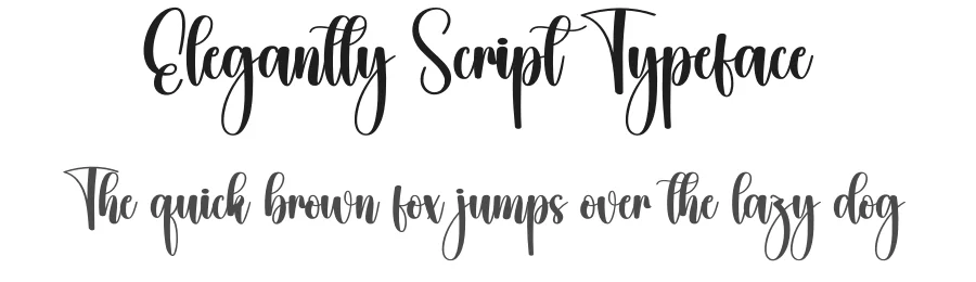 Elegantly Script Typeface by creativeletter — Script Handwritten Font