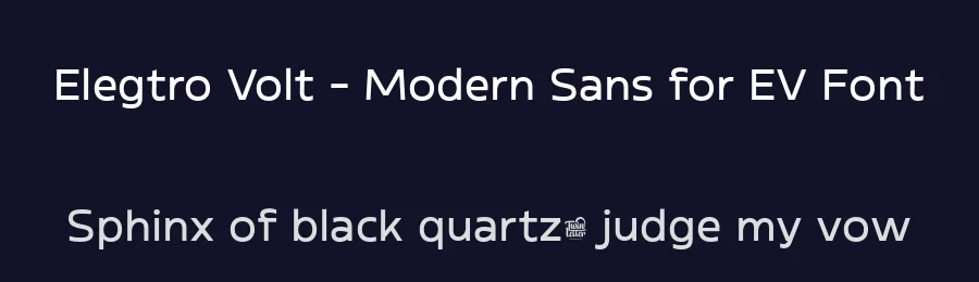 Elegtro Volt – Modern Sans for EV Font by twinletter — Sans Serif Font — thumbnail 2