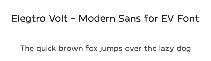 Elegtro Volt – Modern Sans for EV Font by twinletter — Sans Serif Font