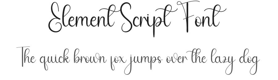 Element Script Font by andikastudio — Script Handwritten Font