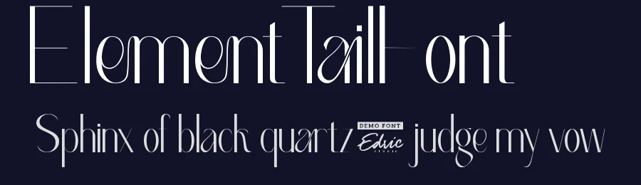 Element Tail Font by edricstudio — Sans Serif Font — thumbnail 2