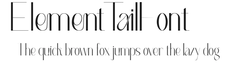 Element Tail Font by edricstudio — Sans Serif Font