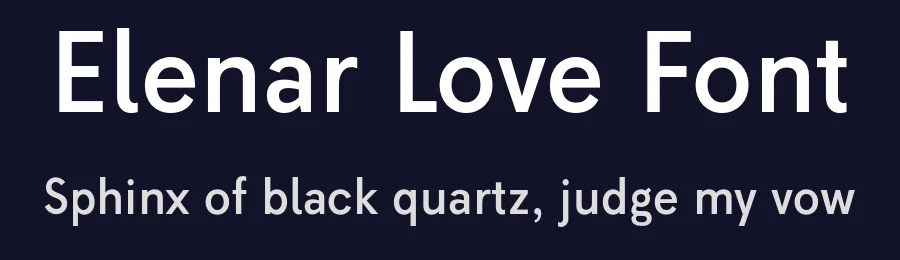 Elenar Love Font by Alfredo Marco Pradil — Sans Serif Font — thumbnail 2