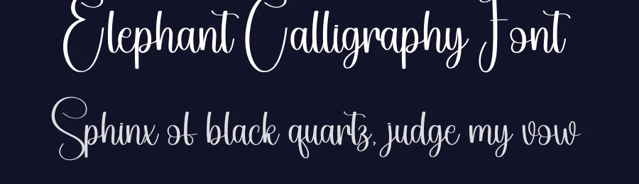 Elephant Calligraphy Font by creativeletter — Script Handwritten Font — thumbnail 2