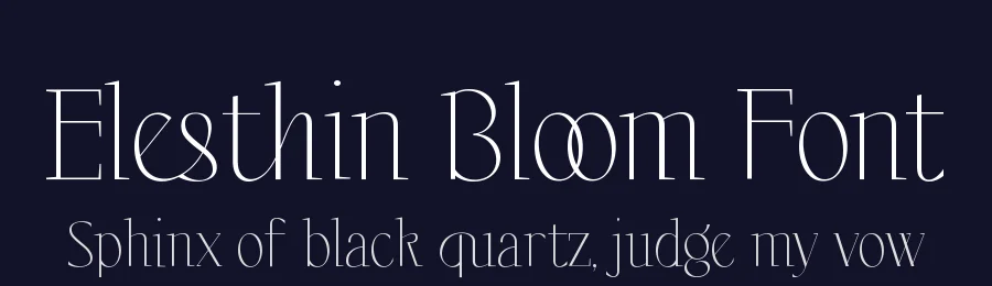 Elesthin Bloom Font by Cikareotype Studio — Display Font — thumbnail 2