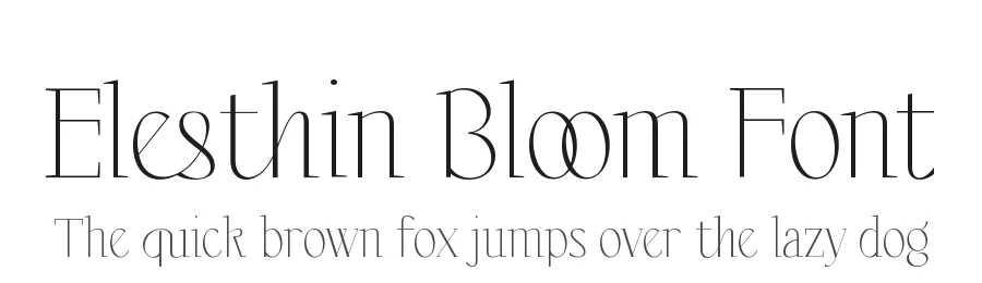 Elesthin Bloom Font by Cikareotype Studio — Display Font
