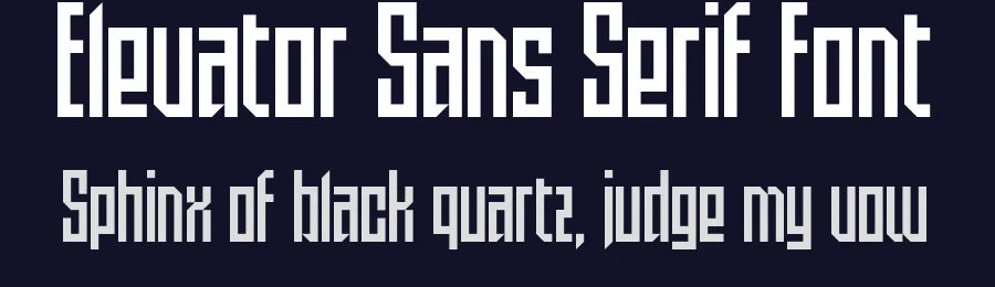 Elevator Sans Serif Font by Tyler Moulton — Sans Serif Font — thumbnail 2