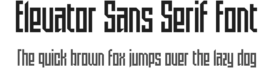 Elevator Sans Serif Font by Tyler Moulton — Sans Serif Font