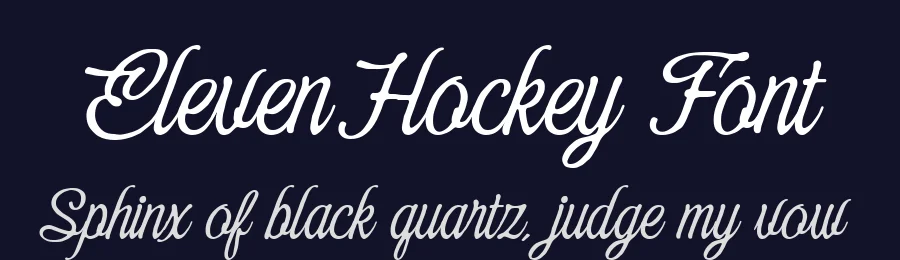 Eleven Hockey Font by alit design — Script Handwritten Font — thumbnail 2