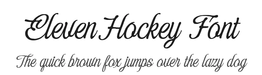 Eleven Hockey Font by alit design — Script Handwritten Font