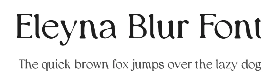 Eleyna Blur Font by craftsupplyco — Display Font