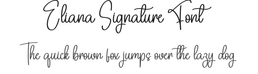 Eliana Signature Font by creativeletter — Script Handwritten Font