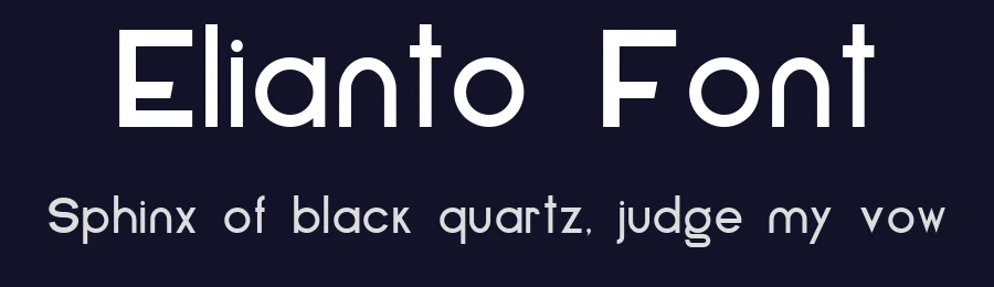 Elianto Font by Emanuele Papale — Sans Serif Font — thumbnail 2