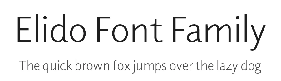 Elido Font Family by Sibylle Hagmann — Sans Serif Font