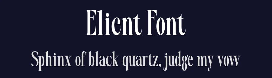 Elient Font by MaikoHatta — Serif Font — thumbnail 2