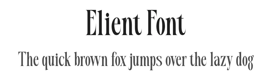 Elient Font by MaikoHatta — Serif Font