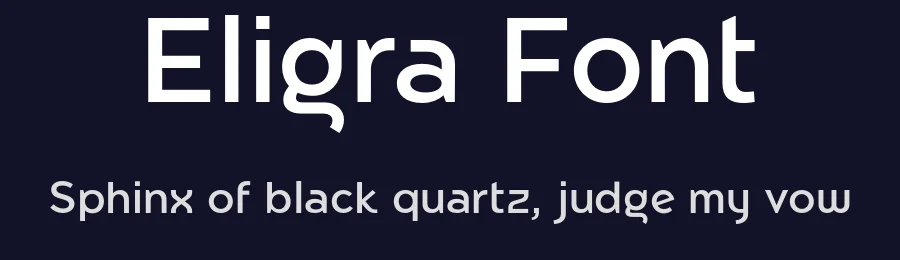Eligra Font by Eliezer Grawe — Sans Serif Font — thumbnail 2