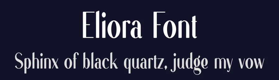 Eliora Font by vpcreativeshop — Display Font — thumbnail 2