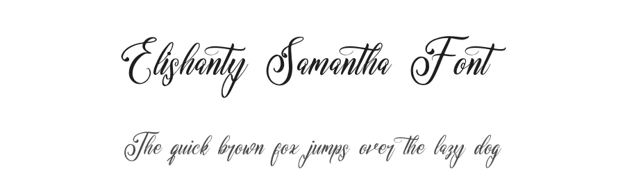 Elishanty Samantha Font by letterenastudios — Script Handwritten Font