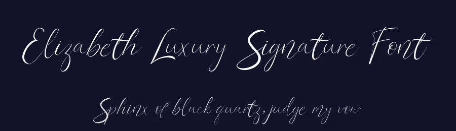 Elizabeth Luxury Signature Font by yontype — Script Handwritten Font — thumbnail 2