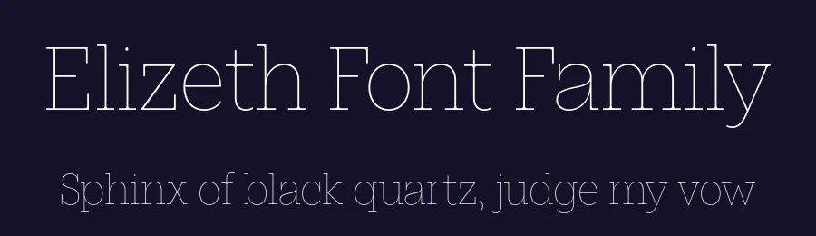 Elizeth Font Family by Blackletra — Slab Serif Font — thumbnail 2